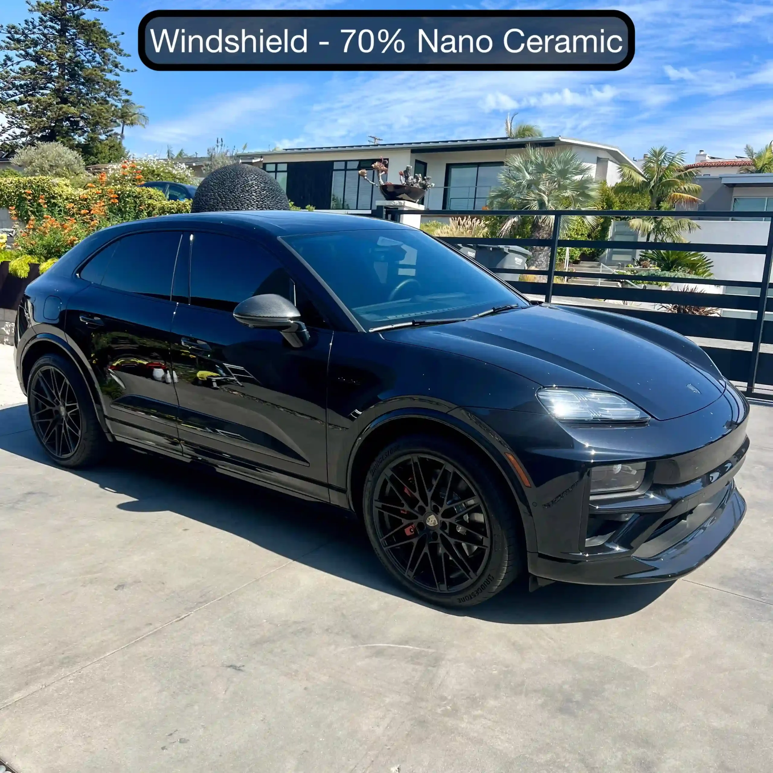 Porsche Cayenne Coupe with 70% nano ceramic windshield tint