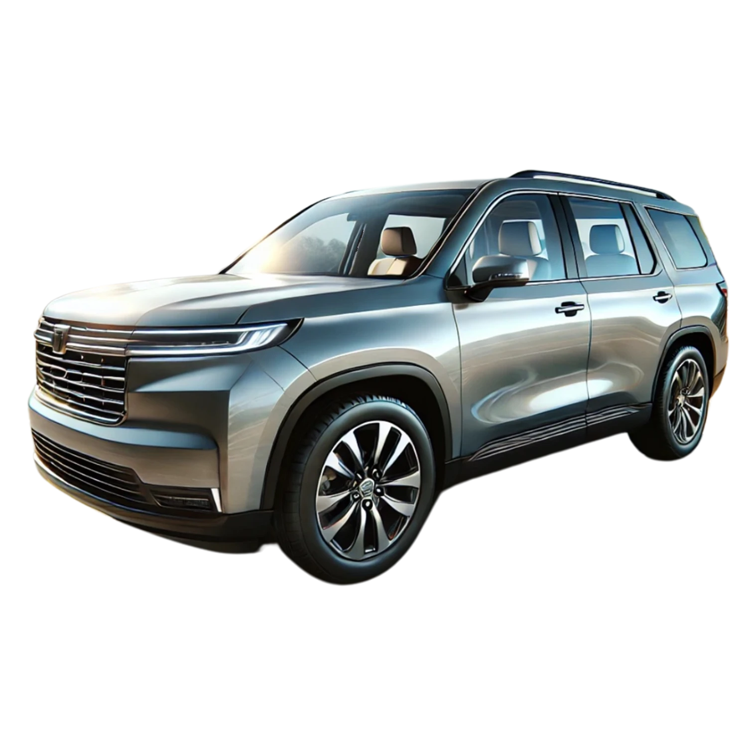 SUV without window tint used to compare window tint shades
