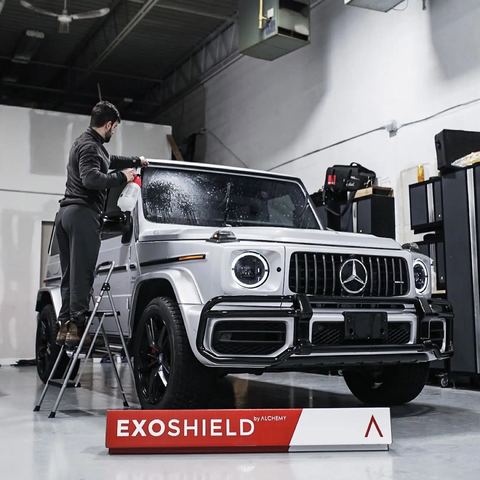 Mercedes G-Wagon with ExoShield windshield protection film