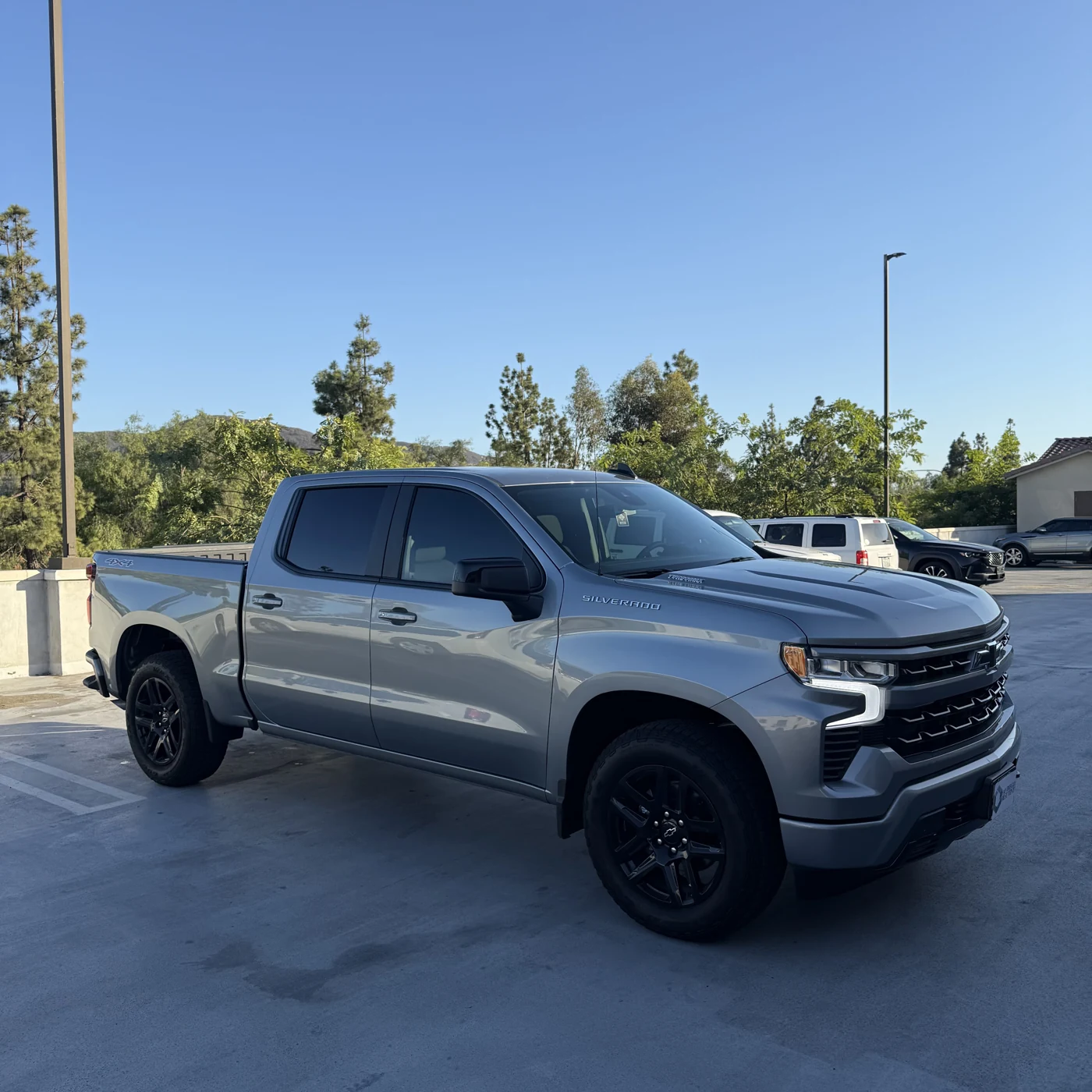Finished Chevrolet Silverado passenger-side view with Nano Ceramic IR tint