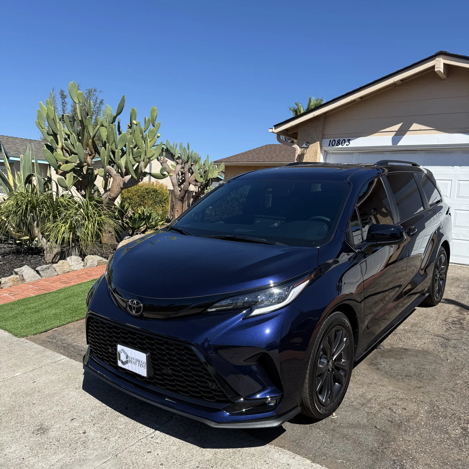 Toyota Sienna after Nano Ceramic IR window tint installation in Mira Mesa